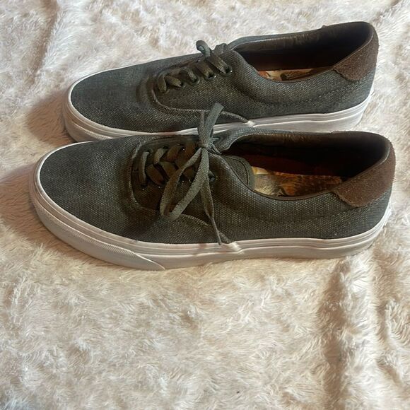 Vans Shoes - VANS Era Birds Olive Green Brown Low Top Canvas /leather  M8 W9.5